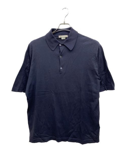 JOHN SMEDLEY（ジョンスメドレー）JOHN SMEDLEY (ジョンスメドレー) ポロシャツ ネイビー サイズ:素材サイズ無しの古着・服飾アイテム