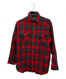 JOHNSON WOOLEN MILLS（ジョンソンウーレンミルズ）の古着「ウールシャツ」｜レッド