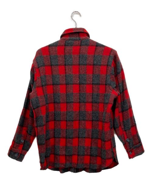 JOHNSON WOOLEN MILLS（ジョンソンウーレンミルズ）Johnson Woolen Mills (ジョンソンウーレンミルズ) ウールシャツ レッド サイズ:表記サイズ無しの古着・服飾アイテム