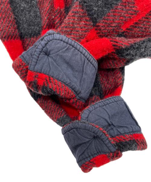 JOHNSON WOOLEN MILLS（ジョンソンウーレンミルズ）Johnson Woolen Mills (ジョンソンウーレンミルズ) ウールシャツ レッド サイズ:表記サイズ無しの古着・服飾アイテム