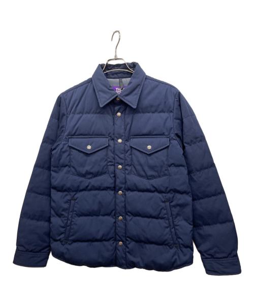 THE NORTHFACE PURPLELABEL（ザ・ノースフェイス パープルレーベル）THE NORTHFACE PURPLELABEL (ザ・ノースフェイス パープルレーベル) 65/35ダウンシャツジャケット ネイビー サイズ:Lの古着・服飾アイテム