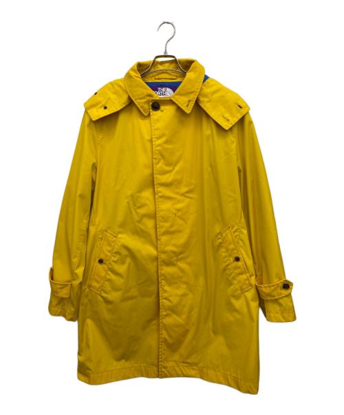 THE NORTHFACE PURPLELABEL（ザ・ノースフェイス パープルレーベル）THE NORTHFACE PURPLELABEL (ザ・ノースフェイス パープルレーベル) フード付きステンカラーコート イエロー サイズ:Lの古着・服飾アイテム