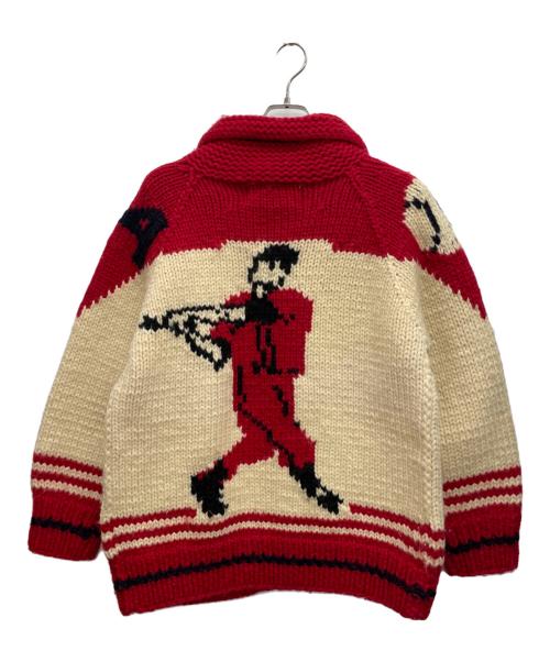古着（フルギ）古着 (フルギ) カナディアンセーター レッド サイズ:サイズ表記無しの古着・服飾アイテム