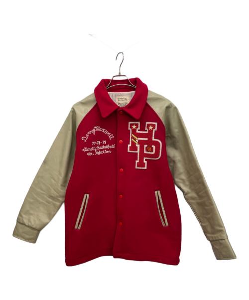 HOUSTON（ヒューストン）HOUSTON (ヒューストン) スタジャン レッド サイズ:38の古着・服飾アイテム
