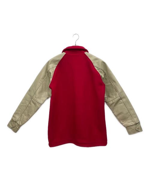 HOUSTON（ヒューストン）HOUSTON (ヒューストン) スタジャン レッド サイズ:38の古着・服飾アイテム