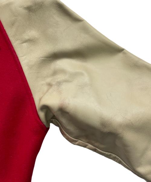 HOUSTON（ヒューストン）HOUSTON (ヒューストン) スタジャン レッド サイズ:38の古着・服飾アイテム