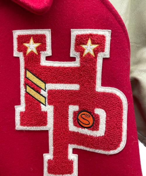 HOUSTON（ヒューストン）HOUSTON (ヒューストン) スタジャン レッド サイズ:38の古着・服飾アイテム