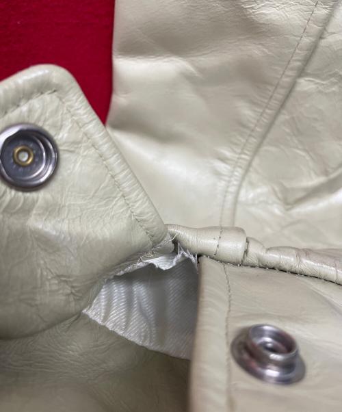 HOUSTON（ヒューストン）HOUSTON (ヒューストン) スタジャン レッド サイズ:38の古着・服飾アイテム