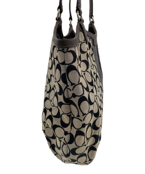 COACH（コーチ）COACH (コーチ) クラシック シグネチャー キャンバス　トートバッグの古着・服飾アイテム