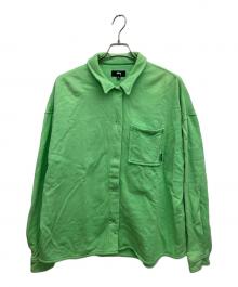 stussy（ステューシー）の古着「長袖シャツ」｜黄緑