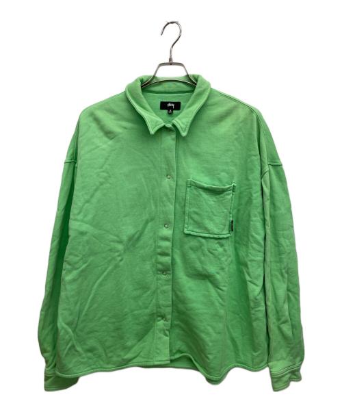 stussy（ステューシー）stussy (ステューシー) 長袖シャツ 黄緑 サイズ:Sの古着・服飾アイテム