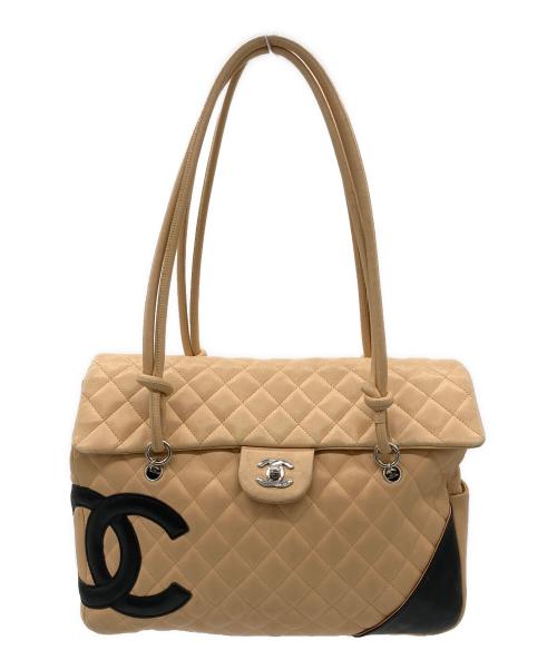 CHANEL（シャネル）CHANEL (シャネル) カンボン ターンロック フラップ トート ベージュの古着・服飾アイテム