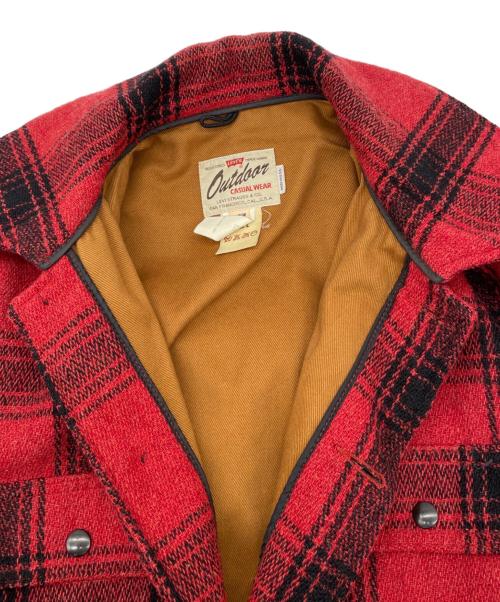 LEVI'S（リーバイス）LEVI'S (リーバイス) ウールジャケット レッド サイズ:Lの古着・服飾アイテム