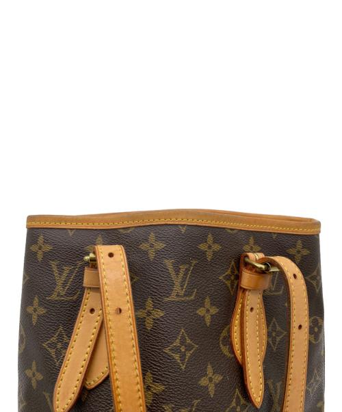 LOUIS VUITTON（ルイ ヴィトン）LOUIS VUITTON (ルイ ヴィトン) バケットPM ショルダーバッグ ブラウンの古着・服飾アイテム