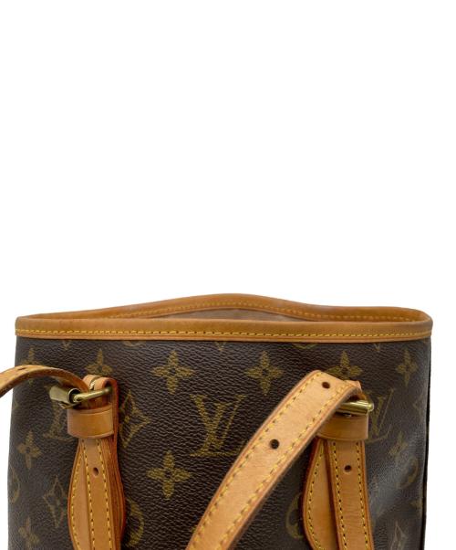 LOUIS VUITTON（ルイ ヴィトン）LOUIS VUITTON (ルイ ヴィトン) バケットPM ショルダーバッグ ブラウンの古着・服飾アイテム
