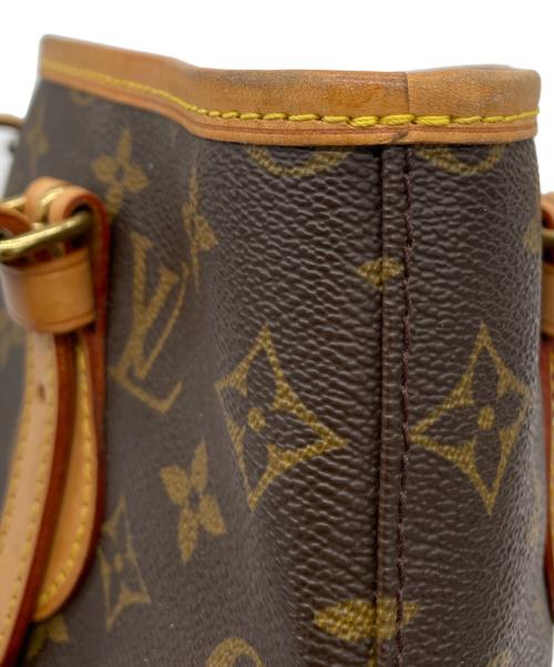 LOUIS VUITTON（ルイ ヴィトン）LOUIS VUITTON (ルイ ヴィトン) バケットPM ショルダーバッグ ブラウンの古着・服飾アイテム