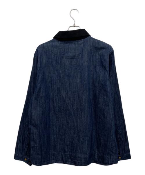 HOUSTON（ヒューストン）HOUSTON (ヒューストン) デニムジップワークジャケット インディゴ サイズ:XLの古着・服飾アイテム