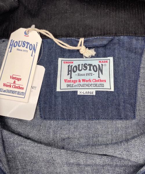 HOUSTON（ヒューストン）HOUSTON (ヒューストン) デニムジップワークジャケット インディゴ サイズ:XLの古着・服飾アイテム