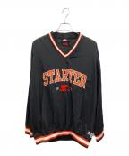 STARTER BLACK LABELスターターブラックレーベル）の古着「ナイロンワッシャーリブラインプルオーバ-」｜ブラック