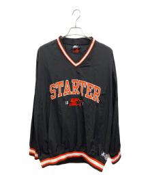 STARTER BLACK LABEL（スターターブラックレーベル）の古着「ナイロンワッシャーリブラインプルオーバ-」｜ブラック