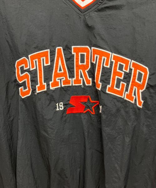 STARTER BLACK LABEL（スターターブラックレーベル）STARTER BLACK LABEL (スターターブラックレーベル) ナイロンワッシャーリブラインプルオーバ- ブラック サイズ:Mの古着・服飾アイテム