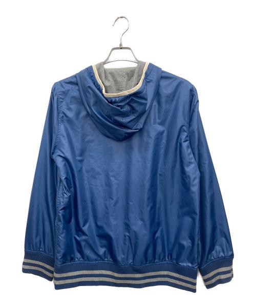 BURBERRY BLACK LABEL（バーバリーブラックレーベル）BURBERRY BLACK LABEL (バーバリーブラックレーベル) フーデッドジャケット ブルー×グレー サイズ:2の古着・服飾アイテム