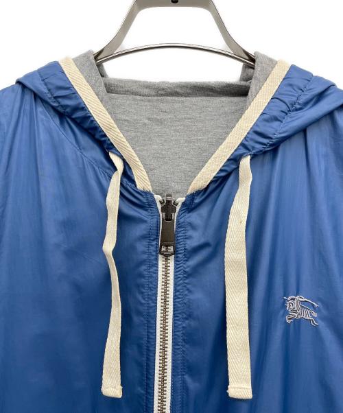 BURBERRY BLACK LABEL（バーバリーブラックレーベル）BURBERRY BLACK LABEL (バーバリーブラックレーベル) フーデッドジャケット ブルー×グレー サイズ:2の古着・服飾アイテム