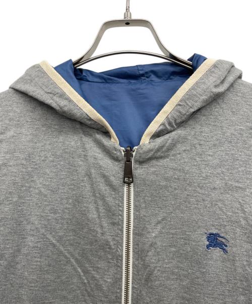 BURBERRY BLACK LABEL（バーバリーブラックレーベル）BURBERRY BLACK LABEL (バーバリーブラックレーベル) フーデッドジャケット ブルー×グレー サイズ:2の古着・服飾アイテム