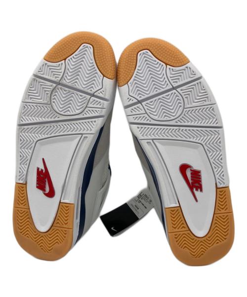 NIKE SB（ナイキエスビー）NIKE SB (ナイキエスビー) Air Jordan 4 Retro  ホワイト×ネイビー サイズ:27㎝の古着・服飾アイテム