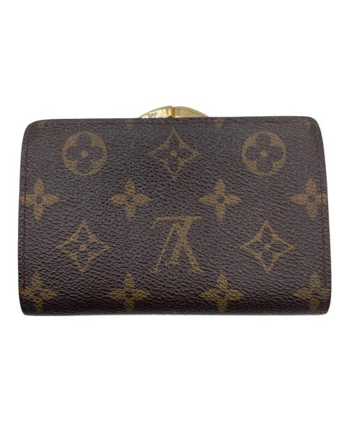 LOUIS VUITTON（ルイ ヴィトン）LOUIS VUITTON (ルイ ヴィトン) ポルトフォイユ・ヴィエノワ　がま口財布 ブラウンの古着・服飾アイテム