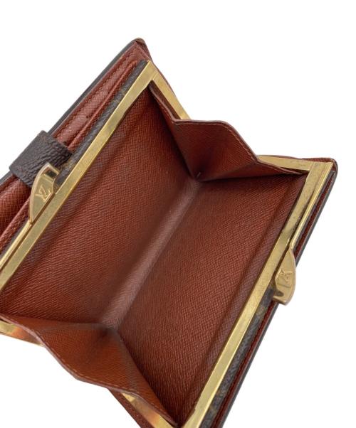 LOUIS VUITTON（ルイ ヴィトン）LOUIS VUITTON (ルイ ヴィトン) ポルトフォイユ・ヴィエノワ　がま口財布 ブラウンの古着・服飾アイテム