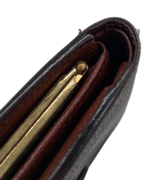 LOUIS VUITTON（ルイ ヴィトン）LOUIS VUITTON (ルイ ヴィトン) ポルトフォイユ・ヴィエノワ　がま口財布 ブラウンの古着・服飾アイテム