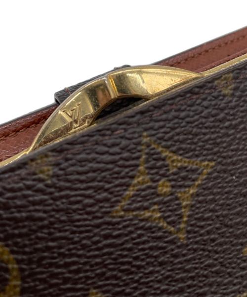LOUIS VUITTON（ルイ ヴィトン）LOUIS VUITTON (ルイ ヴィトン) ポルトフォイユ・ヴィエノワ　がま口財布 ブラウンの古着・服飾アイテム