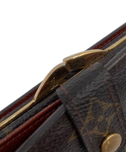 LOUIS VUITTON（ルイ ヴィトン）LOUIS VUITTON (ルイ ヴィトン) ポルトフォイユ・ヴィエノワ　がま口財布 ブラウンの古着・服飾アイテム
