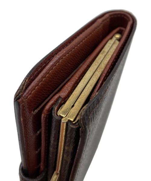 LOUIS VUITTON（ルイ ヴィトン）LOUIS VUITTON (ルイ ヴィトン) ポルトフォイユ・ヴィエノワ　がま口財布 ブラウンの古着・服飾アイテム