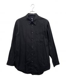 GROUND Y（グラウンドワイ）の古着「Upside Down LOGO Basic Shirt　長袖シャツ」｜ブラック