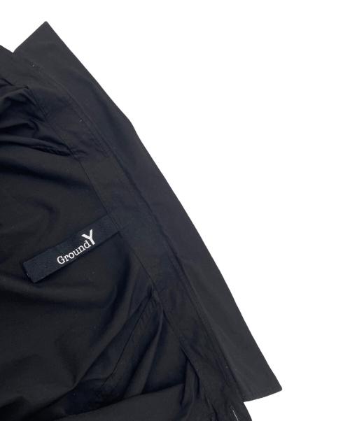 GROUND Y（グラウンドワイ）GROUND Y (グラウンドワイ) Upside Down LOGO Basic Shirt　長袖シャツ ブラック サイズ:3の古着・服飾アイテム