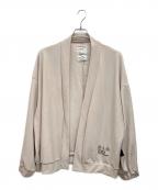 SHAREEFシャリーフ）の古着「GEORGETTE JQ CARDIGAN　薄手カーディガン」｜ベージュ