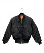 HOUSTONヒューストン）の古着「MA-1ジャケット」｜ブラック