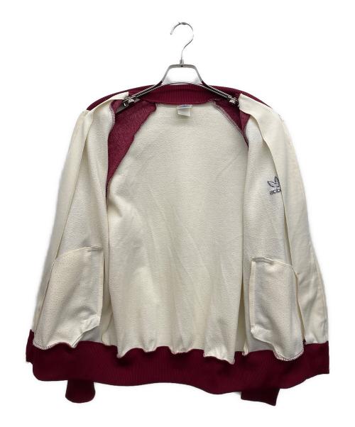 adidas（アディダス）adidas (アディダス) トラックジャケット レッド×アイボリー サイズ:Mの古着・服飾アイテム