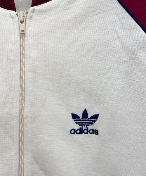 adidas（アディダス）adidas (アディダス) トラックジャケット レッド×アイボリー サイズ:Mの古着・服飾アイテム