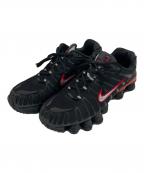 NIKEナイキ）の古着「SHOX TL BLACK/METALLIC SILVER-UNIVERSITY RED」｜ブラック