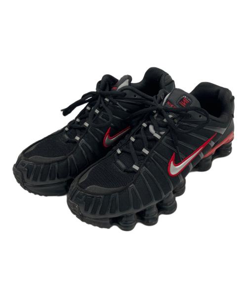 NIKE（ナイキ）NIKE (ナイキ) SHOX TL BLACK/METALLIC SILVER-UNIVERSITY RED ブラック サイズ:27㎝の古着・服飾アイテム