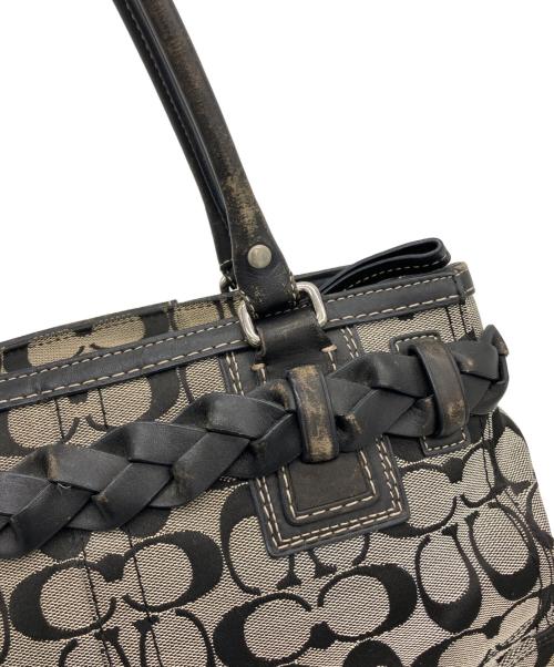 COACH（コーチ）COACH (コーチ) シグネチャー　バッグ ベージュの古着・服飾アイテム