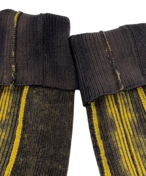 DIESEL（ディーゼル）DIESEL (ディーゼル) ドライバーズニット ブラック×イエロー サイズ:Mの古着・服飾アイテム