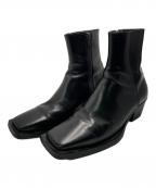 HUMANTヒューマント）の古着「サイドジップブーツ」｜ブラック