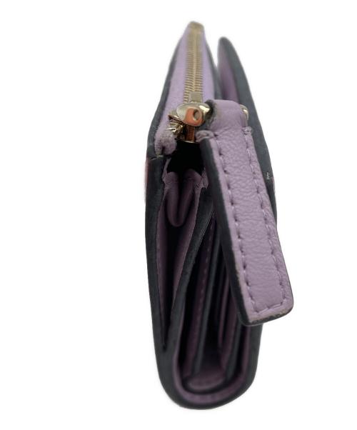 VALENTINO GARAVANI（ヴァレンティノ・ガラヴァーニ）VALENTINO GARAVANI (ヴァレンティノ・ガラヴァーニ) 2つ折り財布 バイオレットの古着・服飾アイテム