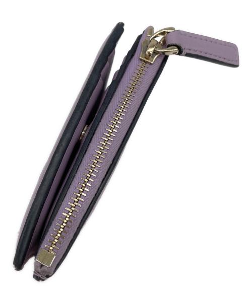 VALENTINO GARAVANI（ヴァレンティノ・ガラヴァーニ）VALENTINO GARAVANI (ヴァレンティノ・ガラヴァーニ) 2つ折り財布 バイオレットの古着・服飾アイテム