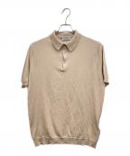 JOHN SMEDLEYジョンスメドレー）の古着「ニットポロシャツ」｜ブラウン