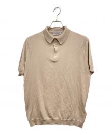 JOHN SMEDLEY（ジョンスメドレー）の古着「ニットポロシャツ」｜ブラウン